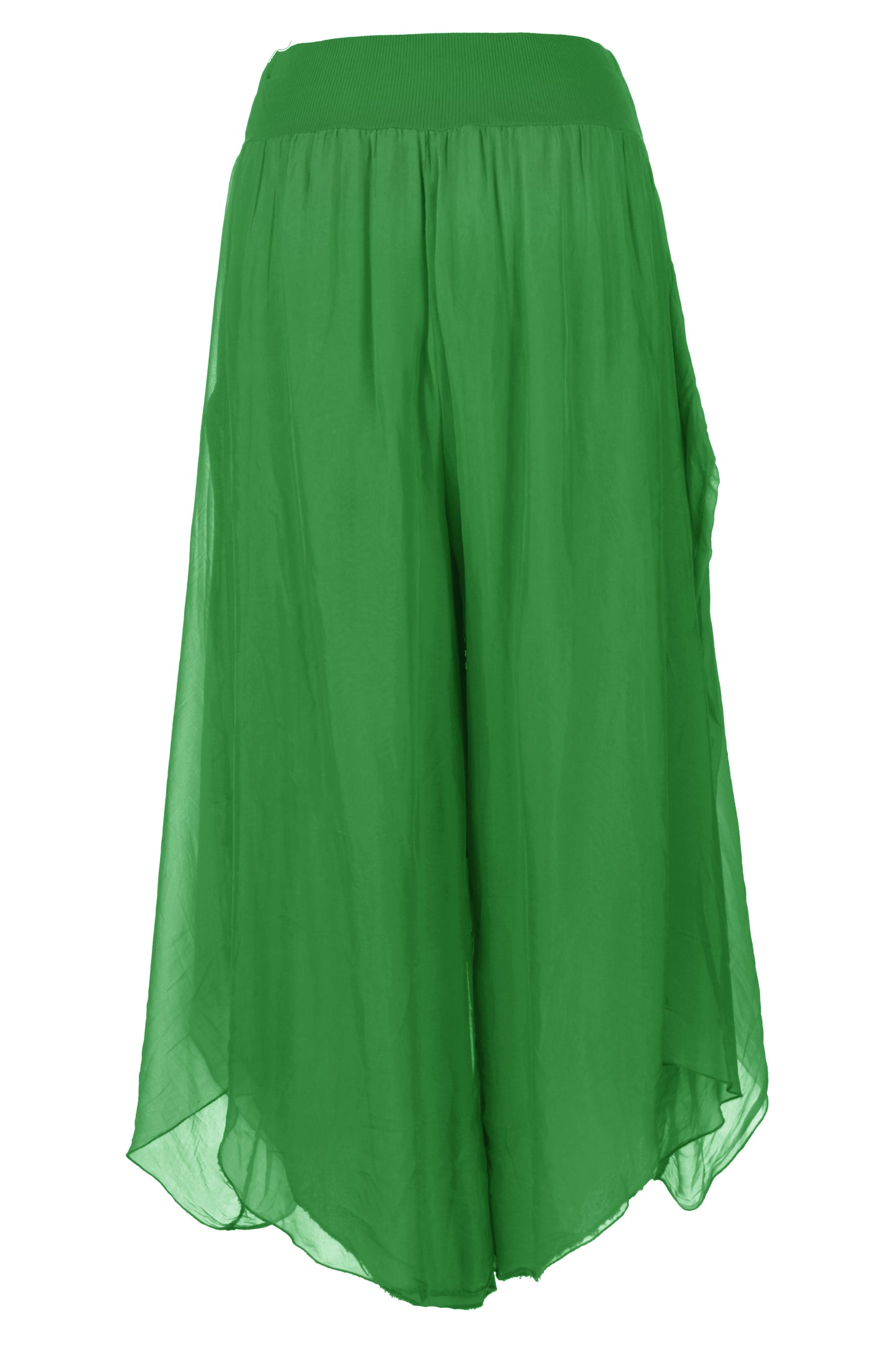 Flap Overlay Silk Trouser