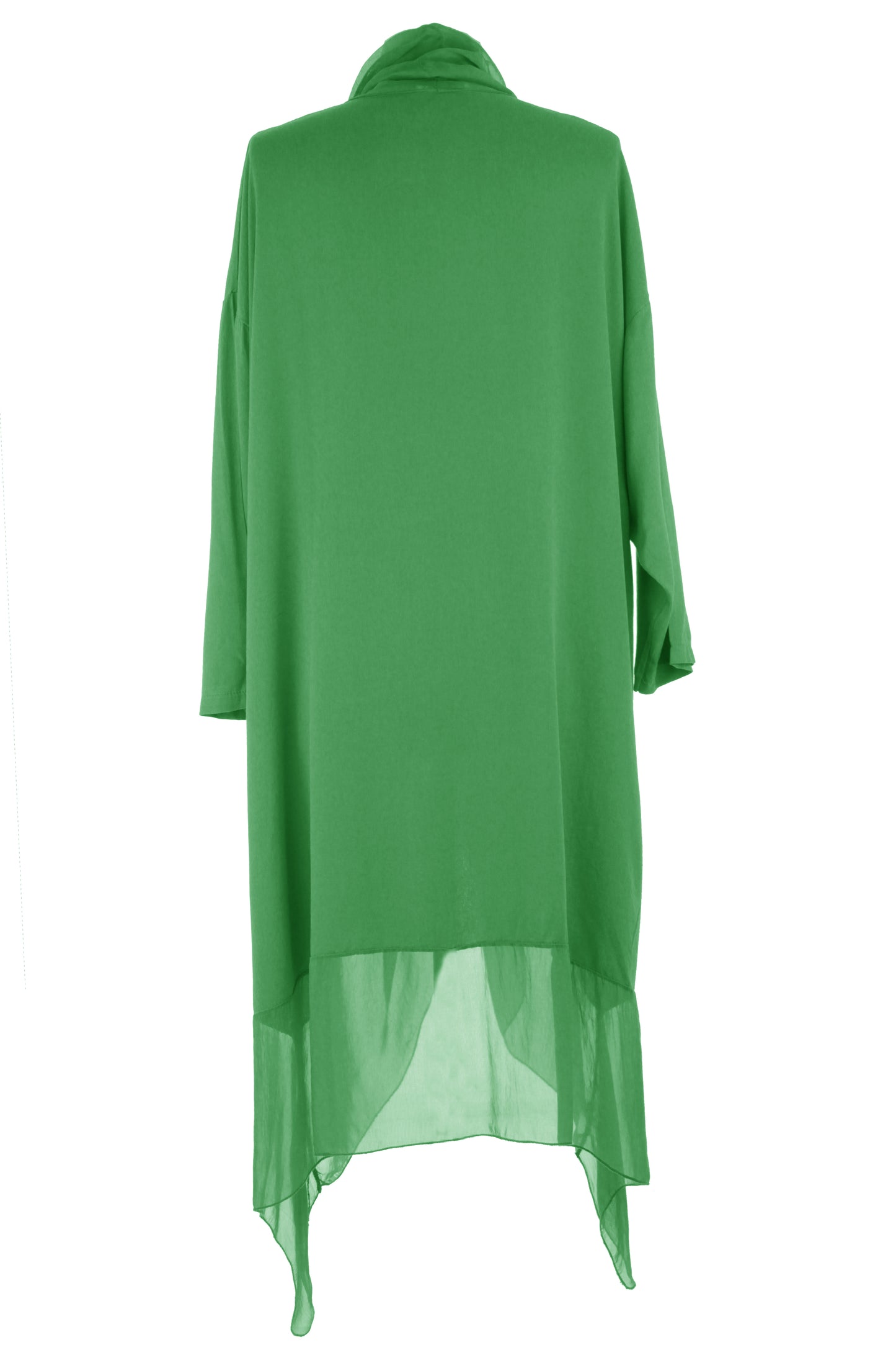 Crossover Silk Panel Tunic