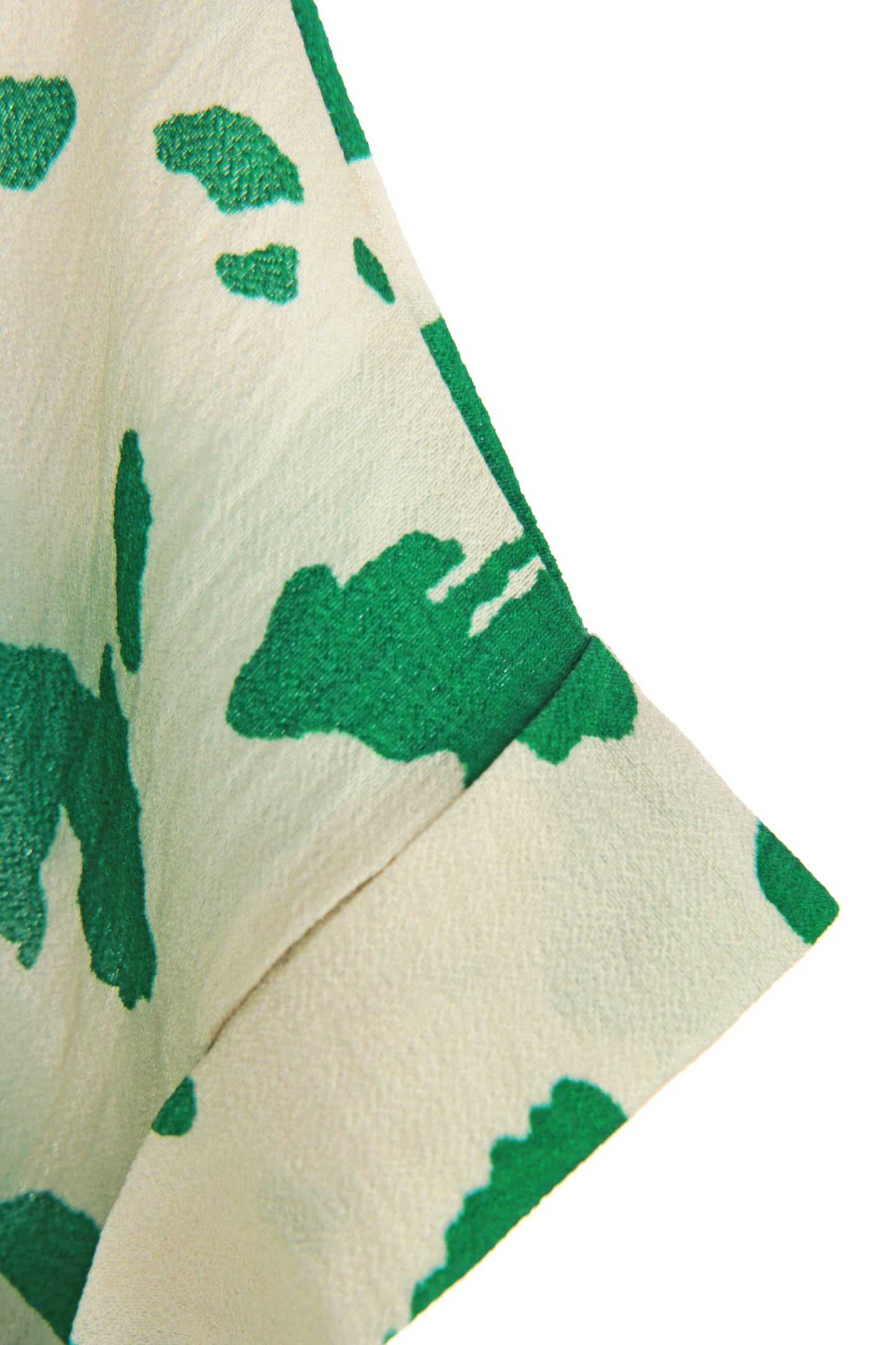 Batwing Collar Splash Print Midi