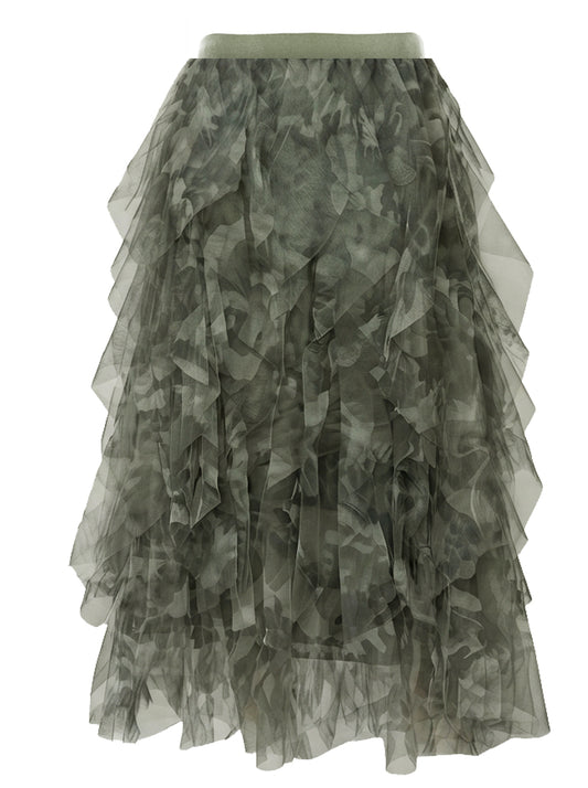 Camouflage Tulle Skirt