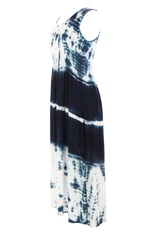 Sleeveless Tie Dye Midi