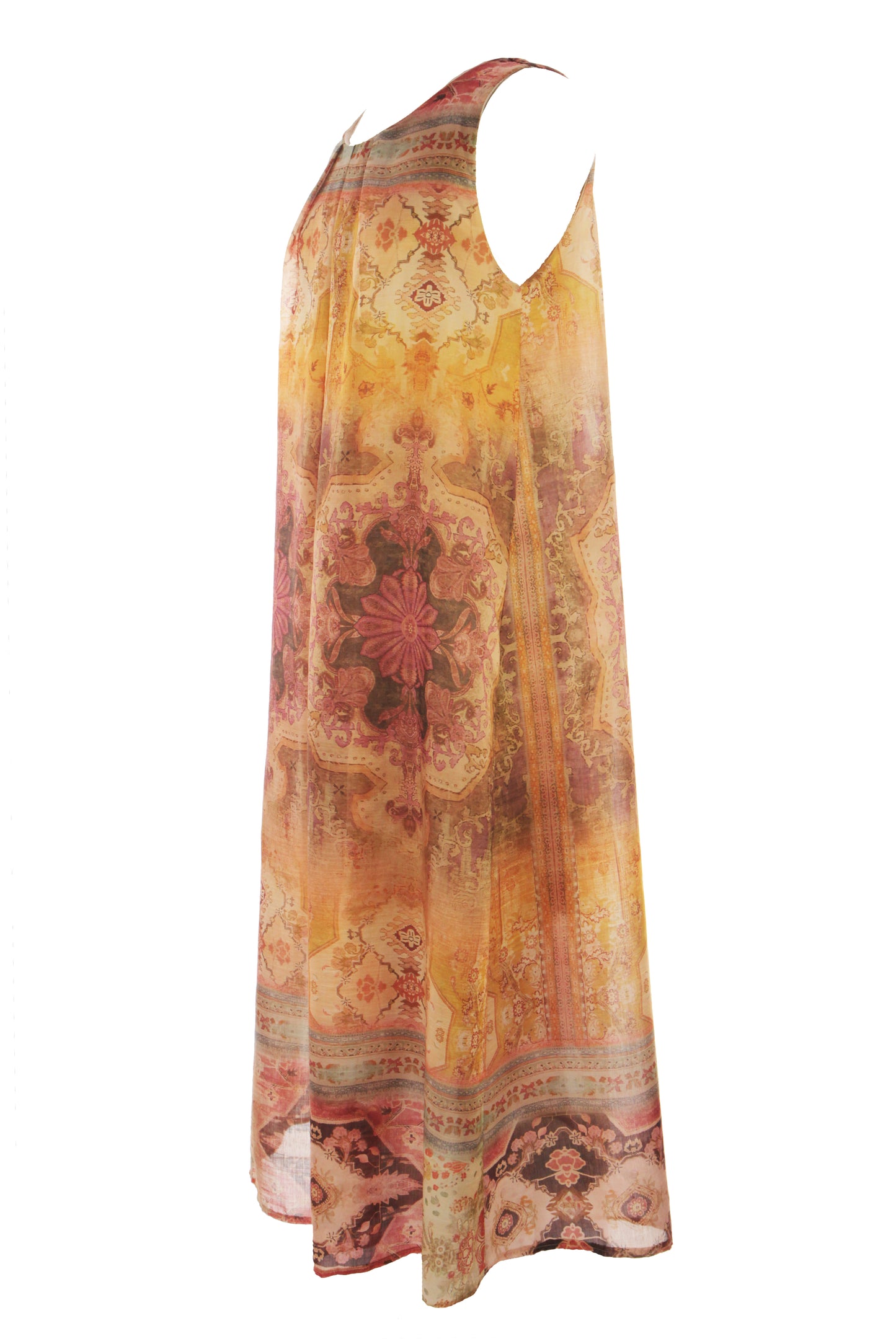 Abstract Print Maxi Dress