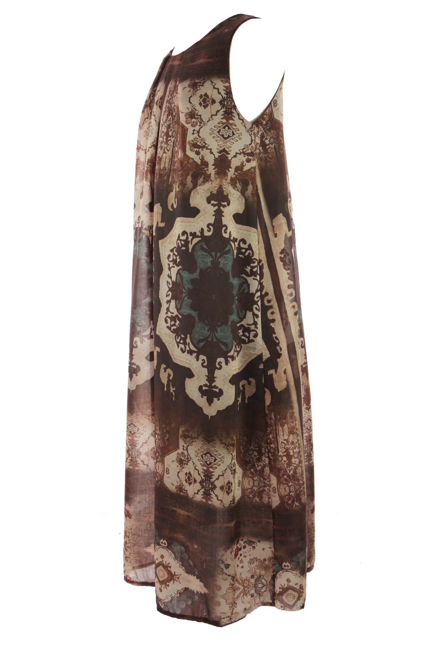 Abstract Print Maxi Dress