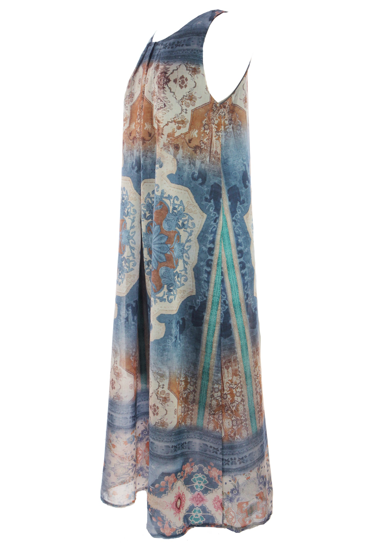 Abstract Print Maxi Dress