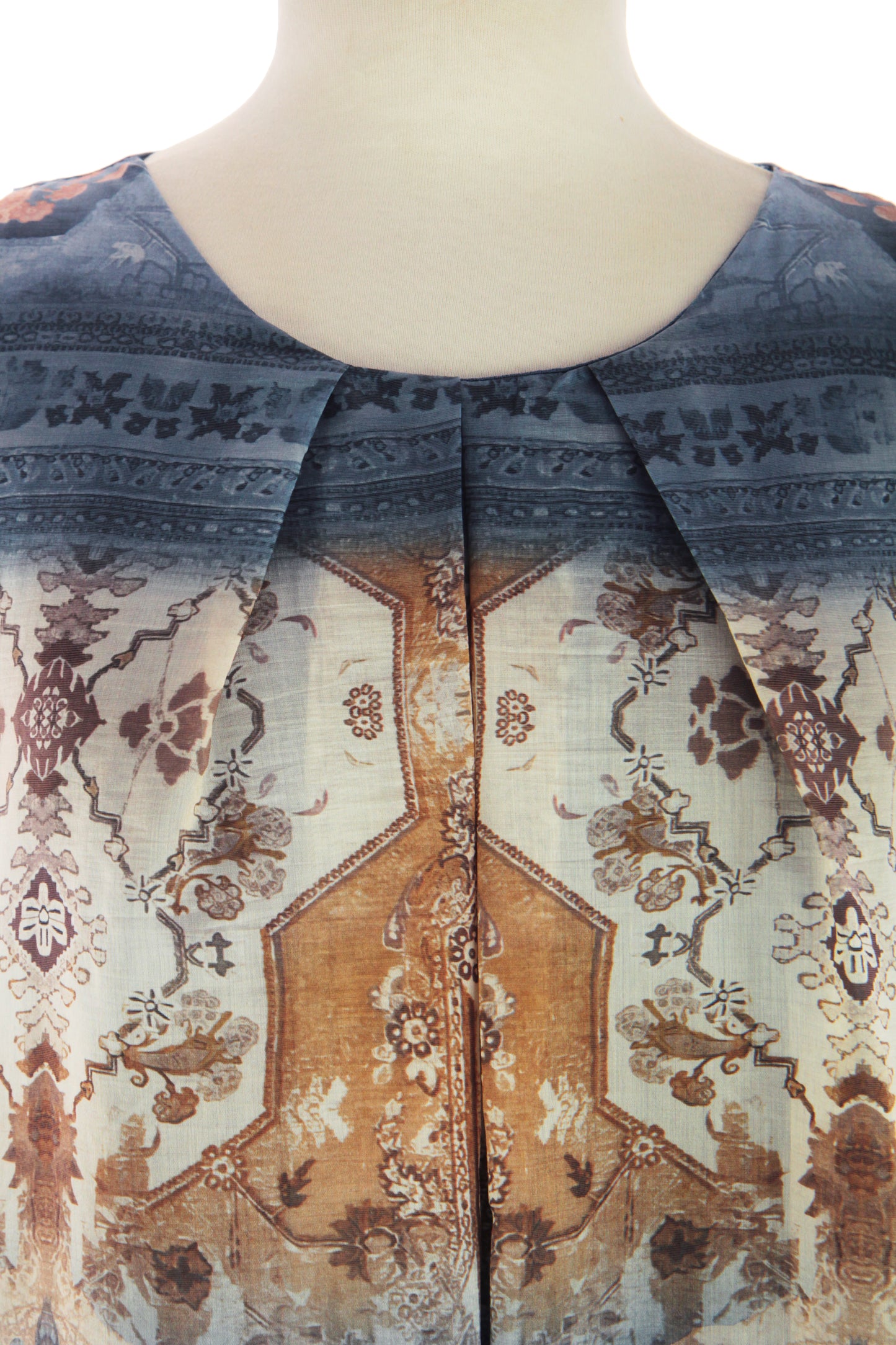 Abstract Print Maxi Dress
