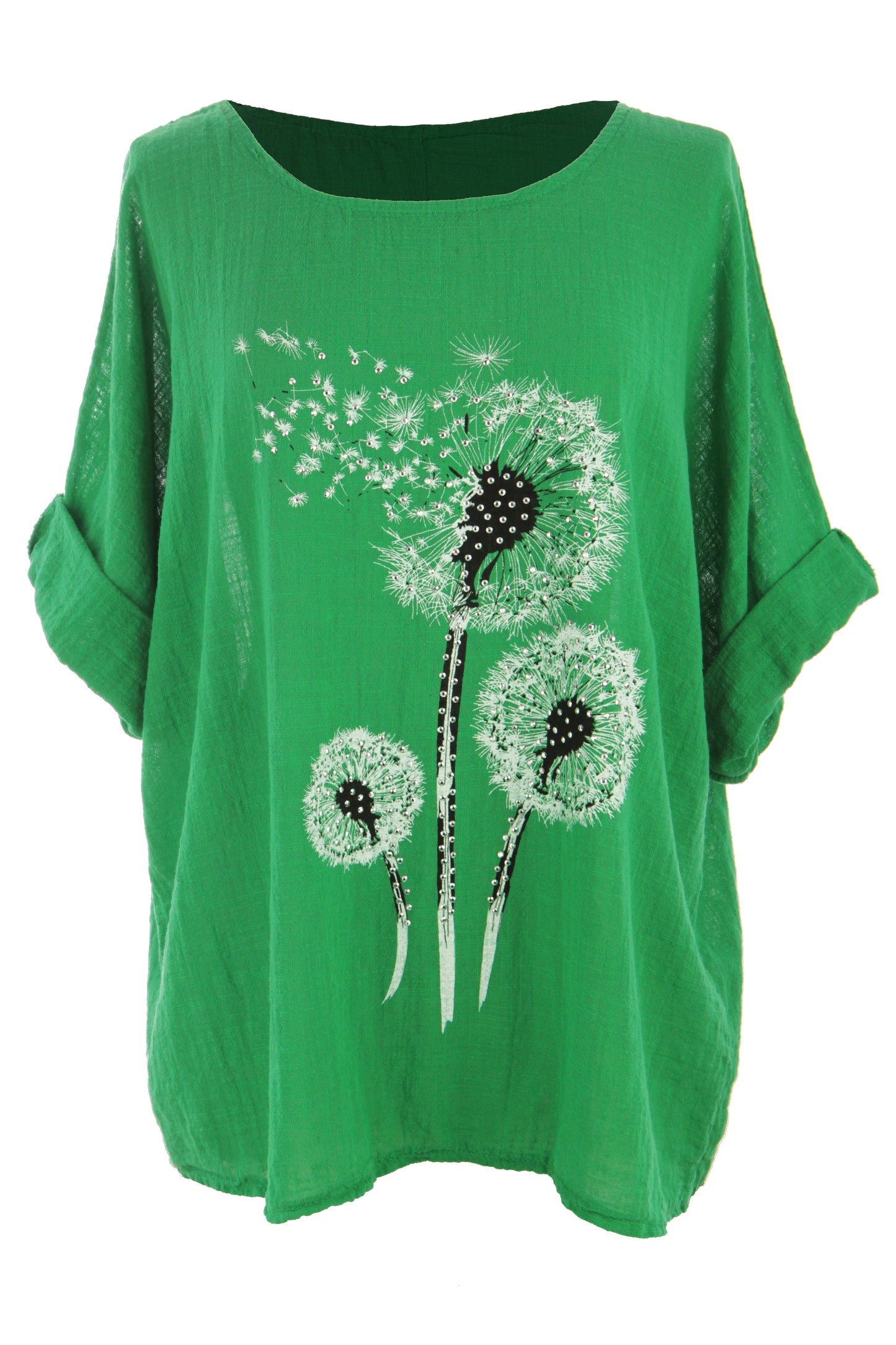 Dandelion Floral Print Cotton Top