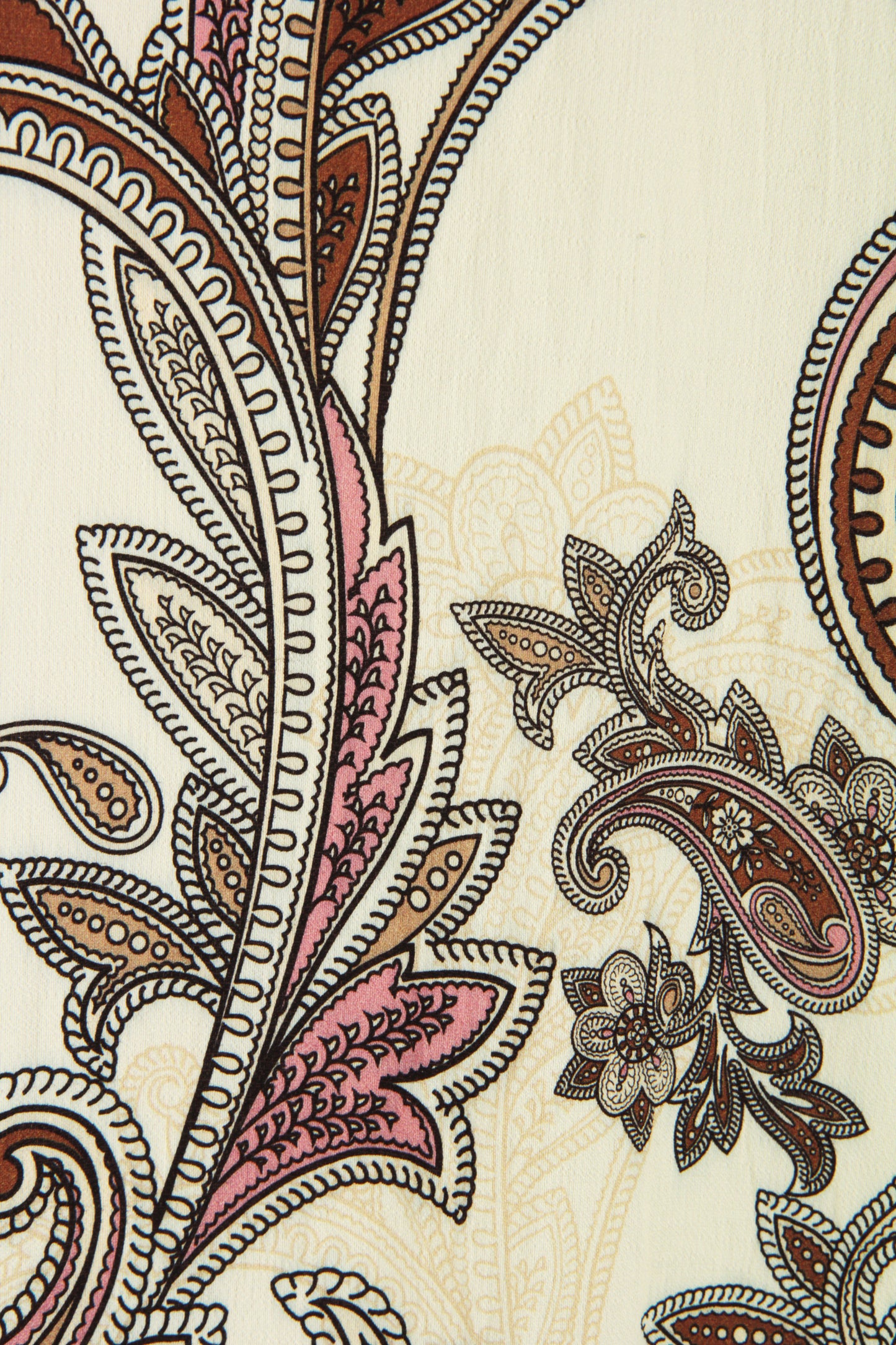 Batwing Collar Paisley Print Midi