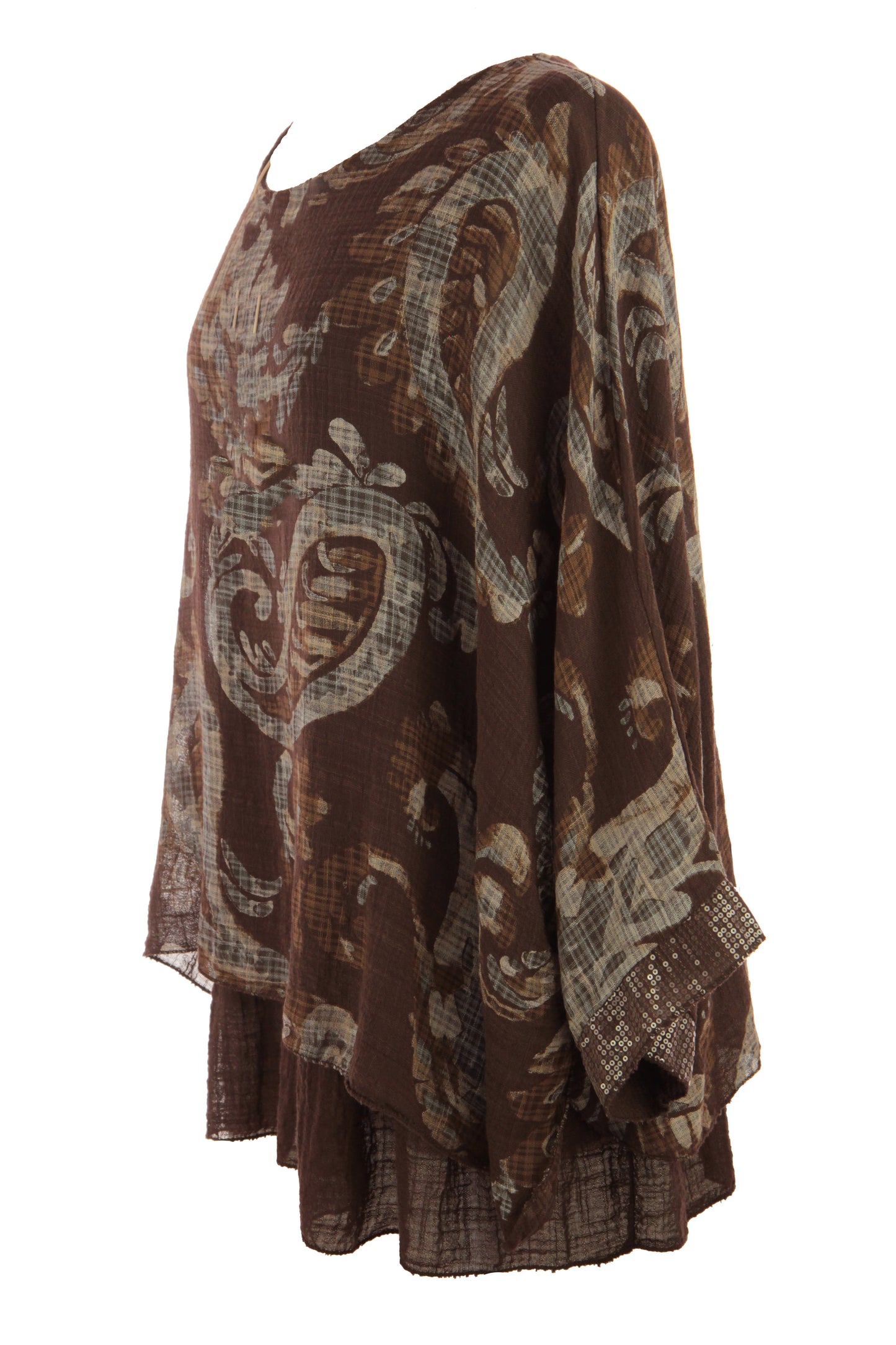 Paisley Print Necklace Top
