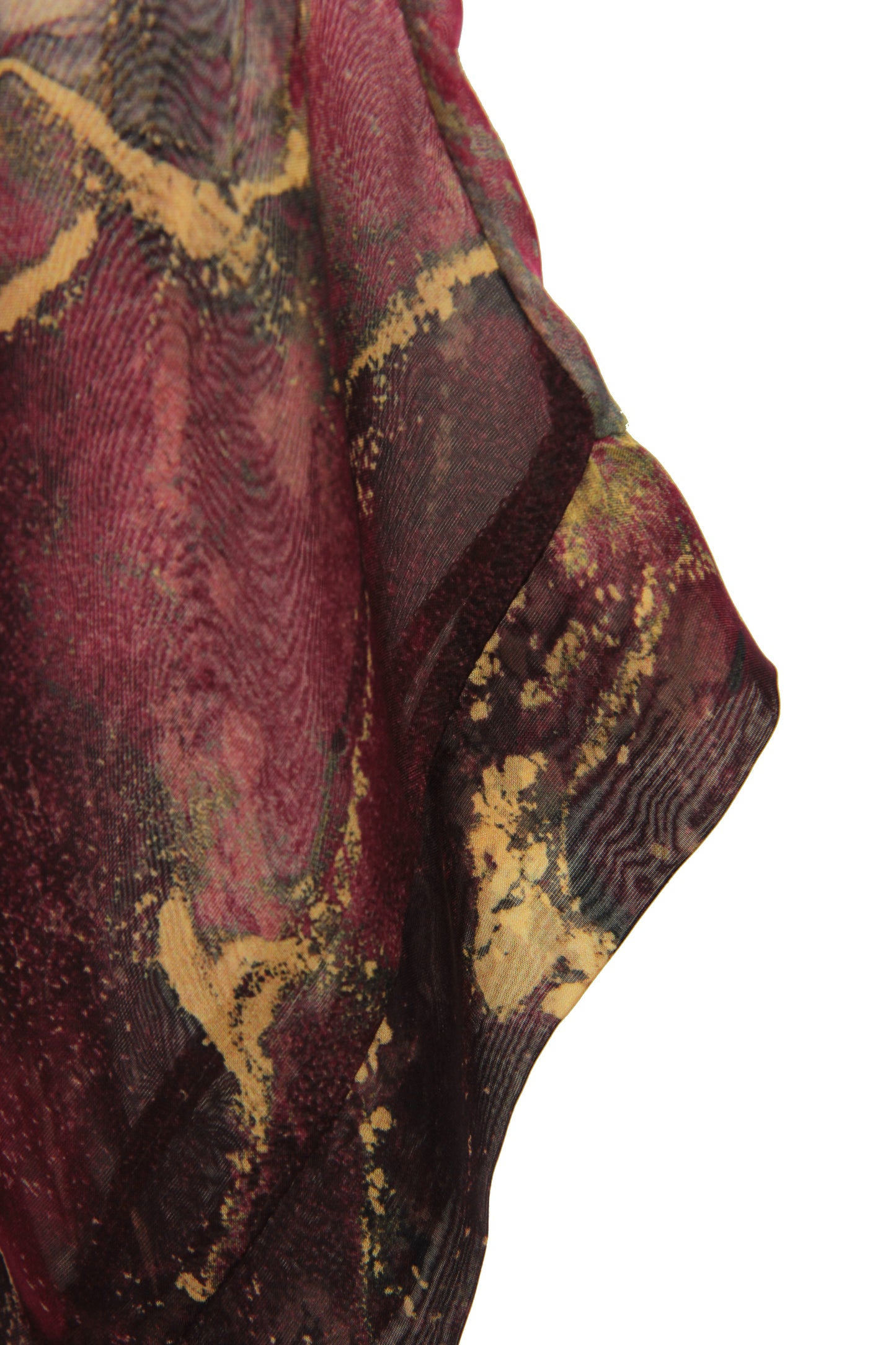Marble Print Silk Shirt