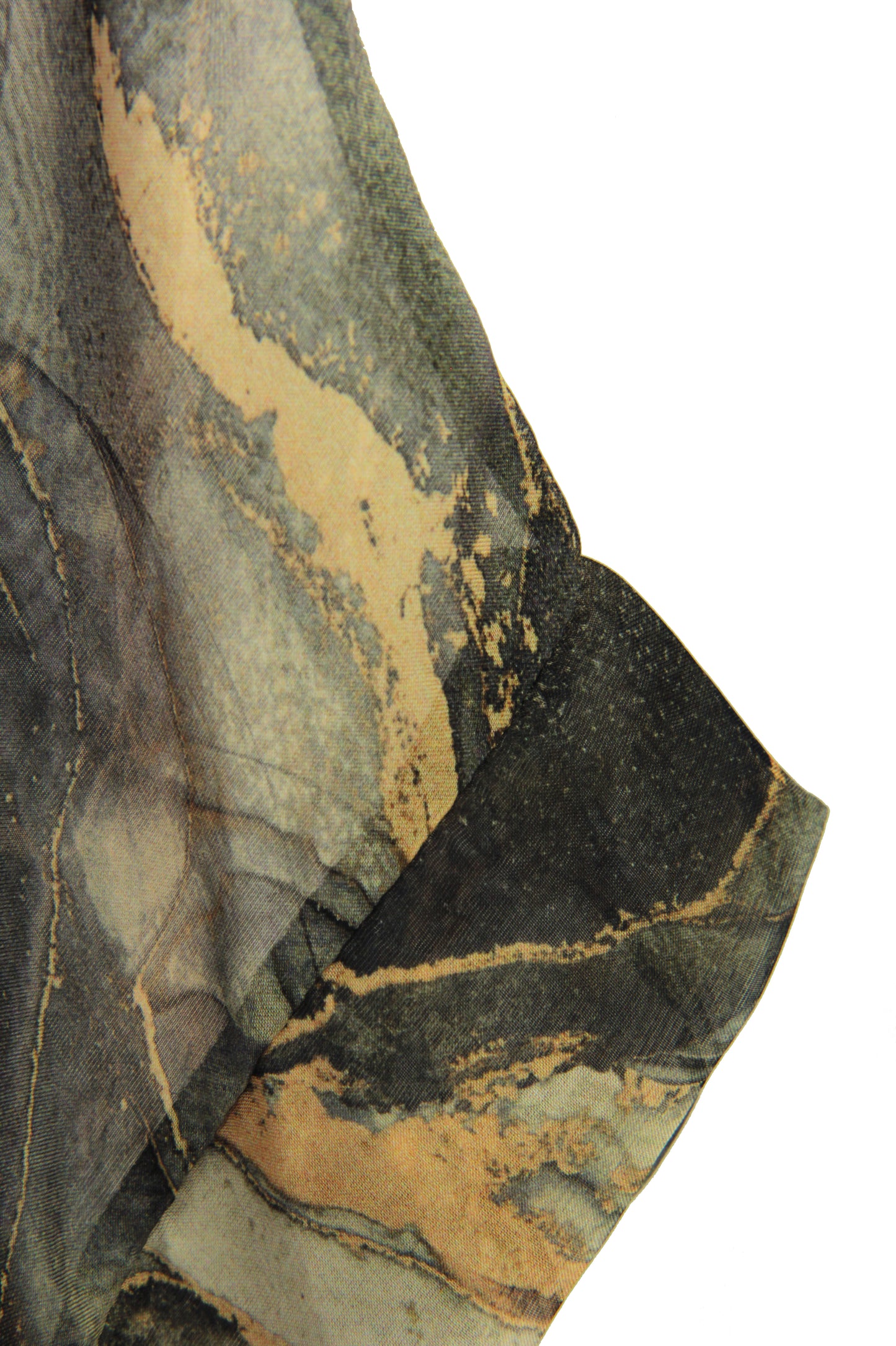 Marble Print Silk Shirt