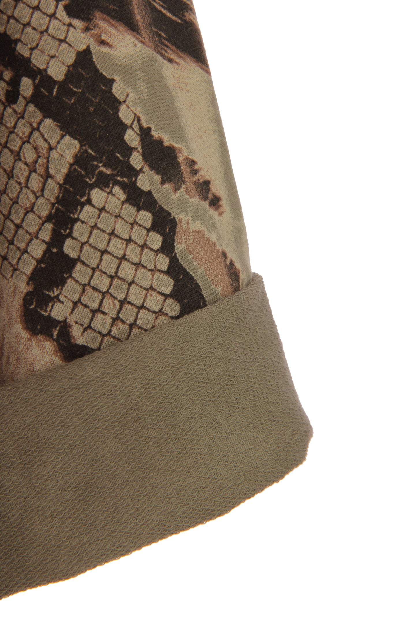 Abstract Leopard Print Cowl Neck Dress