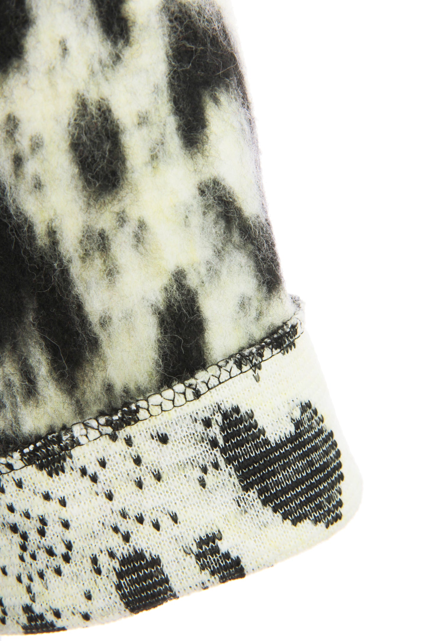 Leopard Print Brushed Wool Coat
