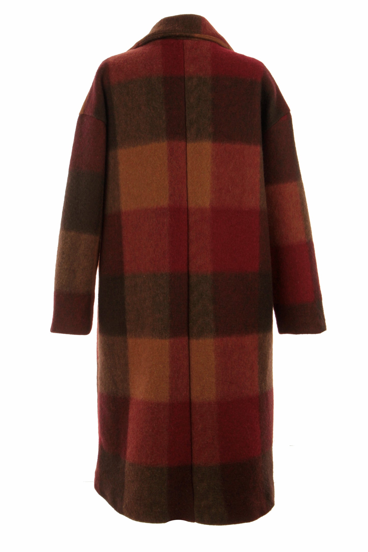 Check Wool Coat