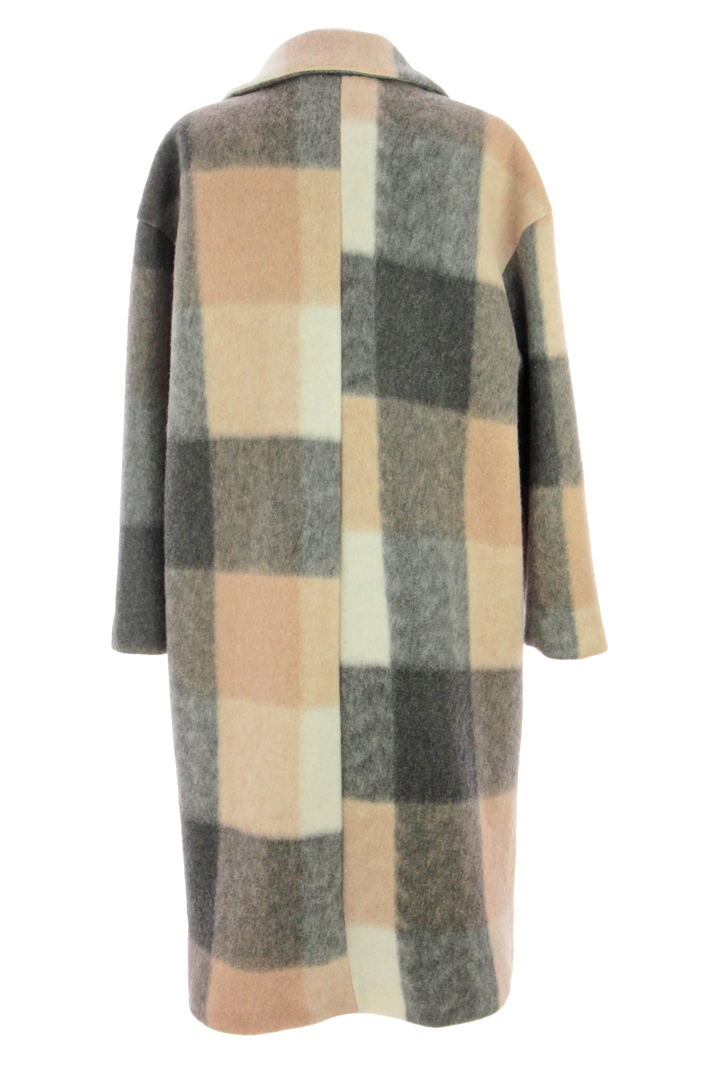 Check Wool Coat