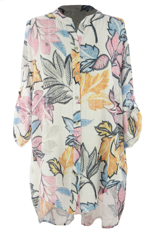 Floral Print Cotton Shirt