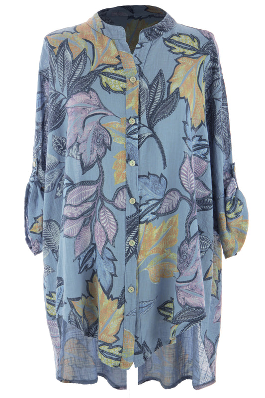Floral Print Cotton Shirt