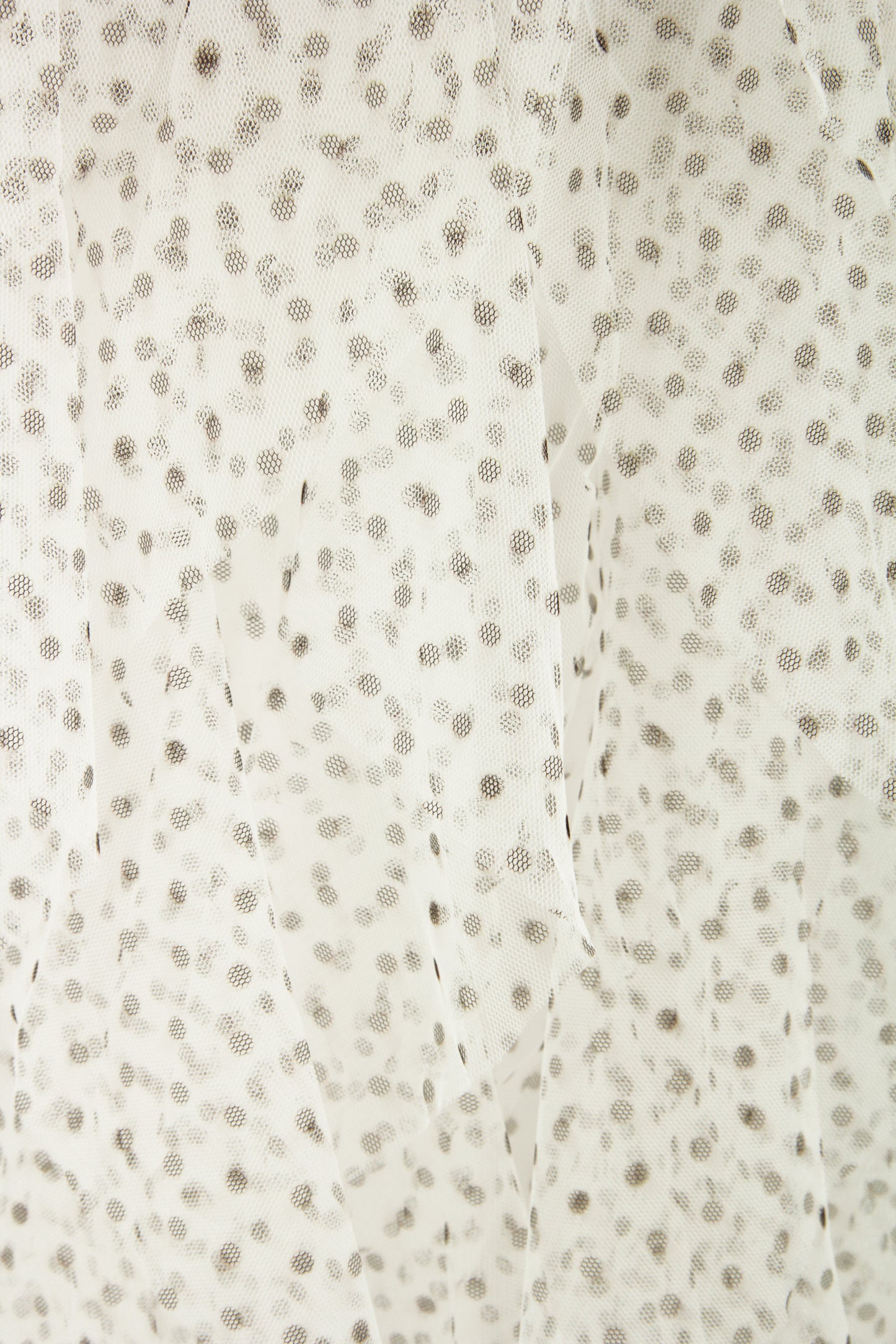 Polka Dot Tulle Midi Skirt