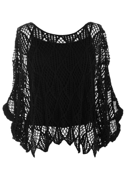 Lattice Crochet Blouse with Vest
