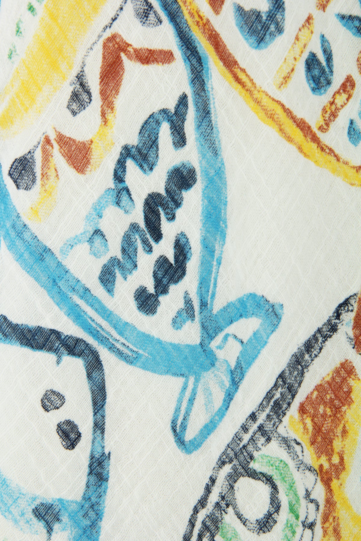 Fish Print Bias Cut Dress