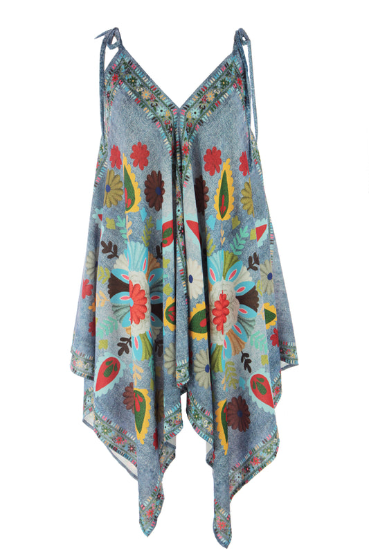 Denim Look Hanky Dress