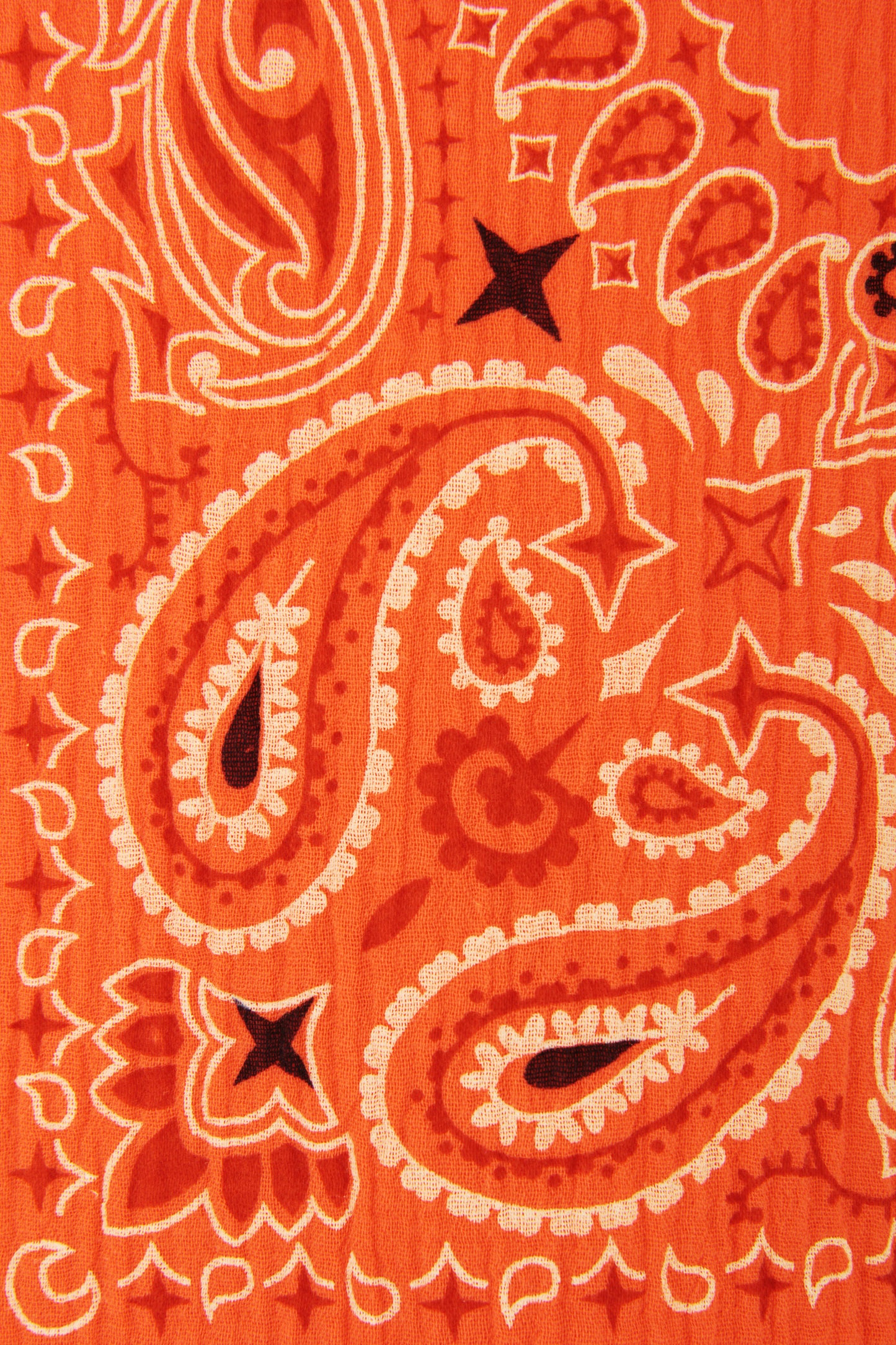Bandana Print Collar Cheesecloth Dress