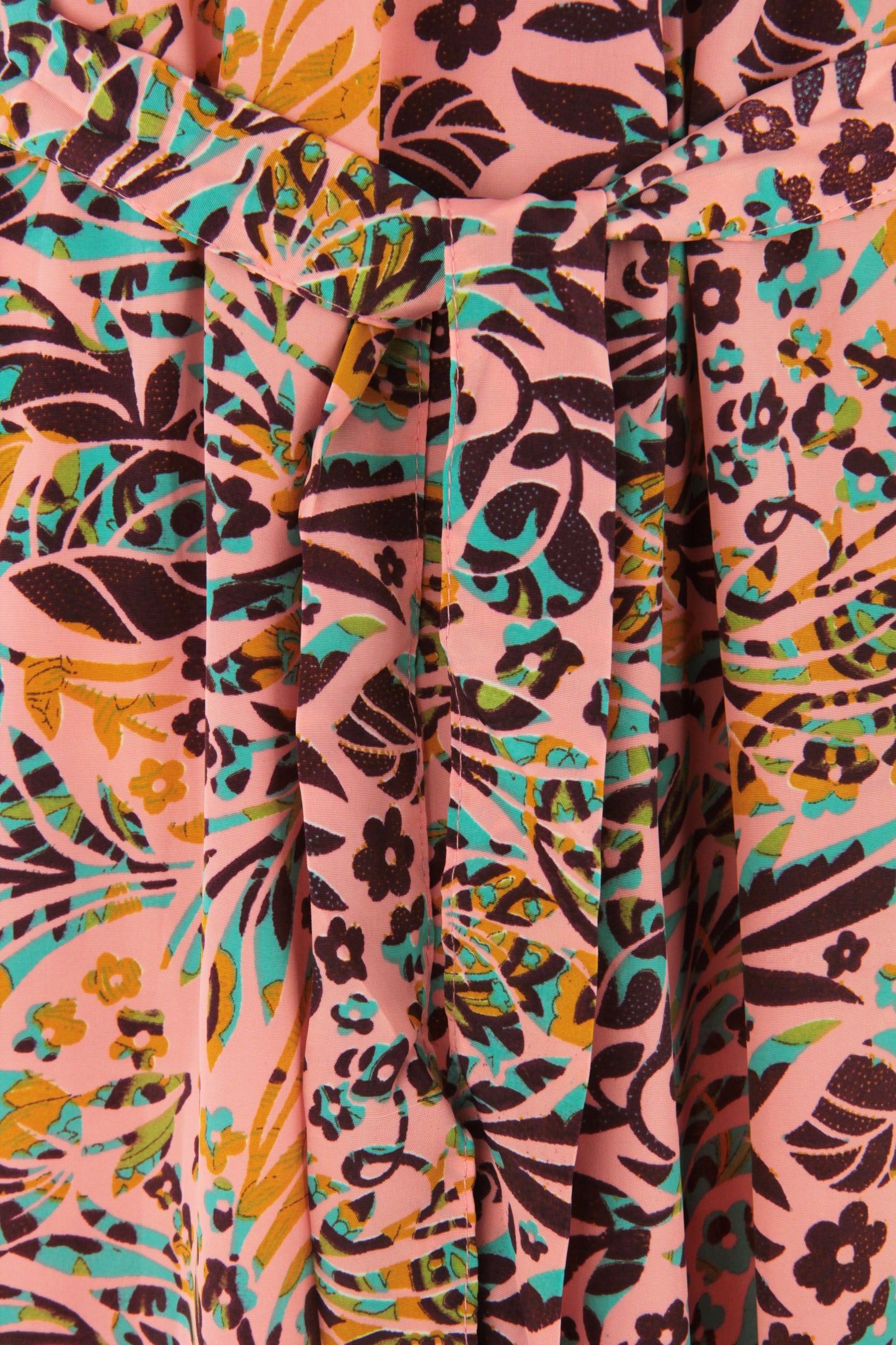 Strappy Paisley Print Silk Jumpsuit