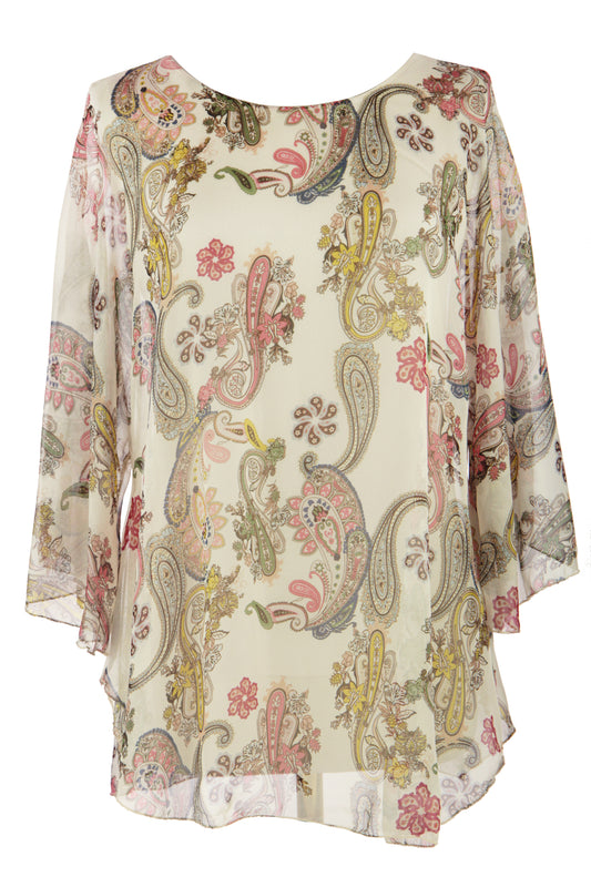 Paisley Print Blouse