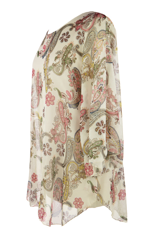 Paisley Print Blouse