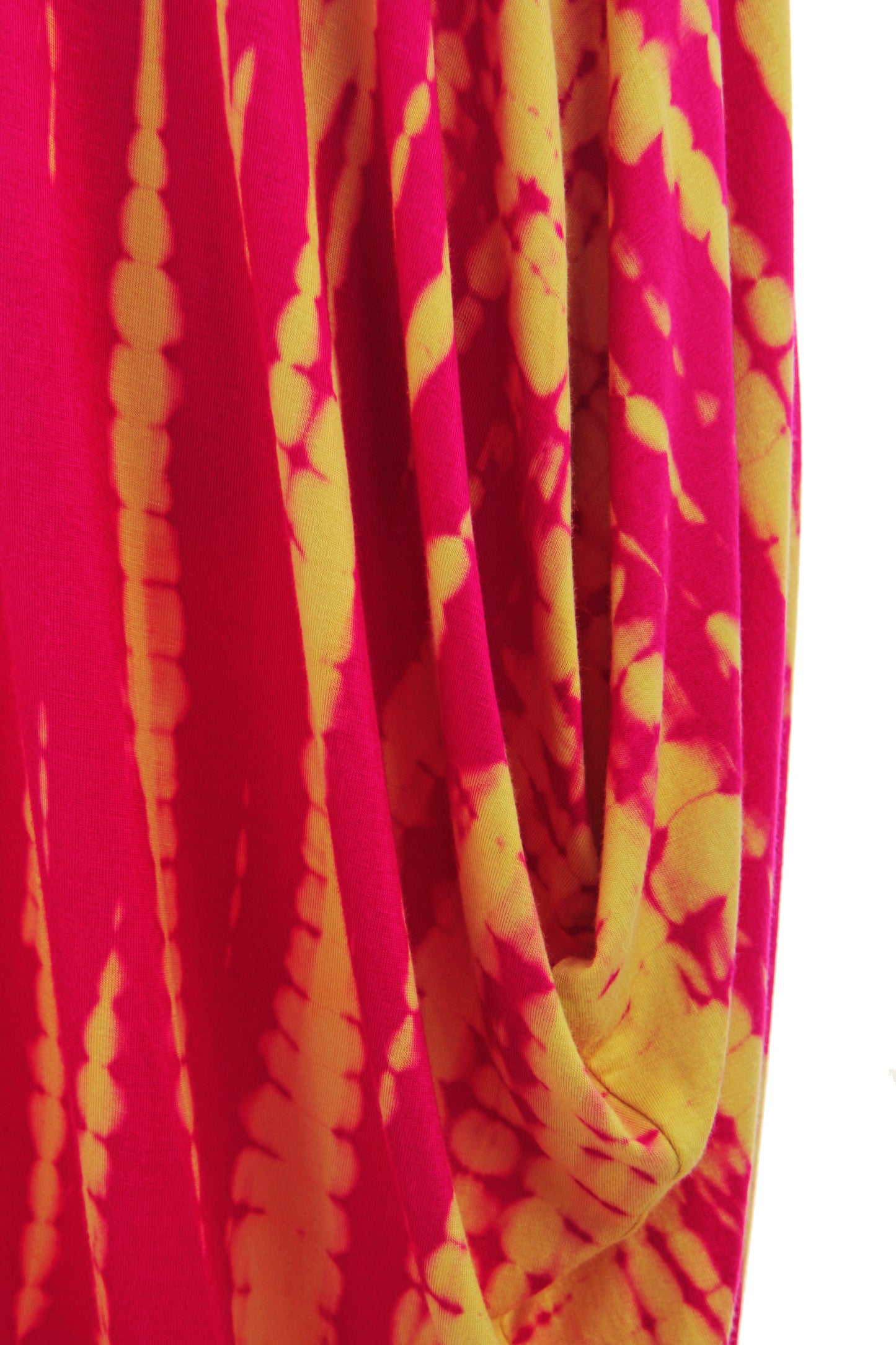 Cap Sleeve Abstract Tie Dye Midi