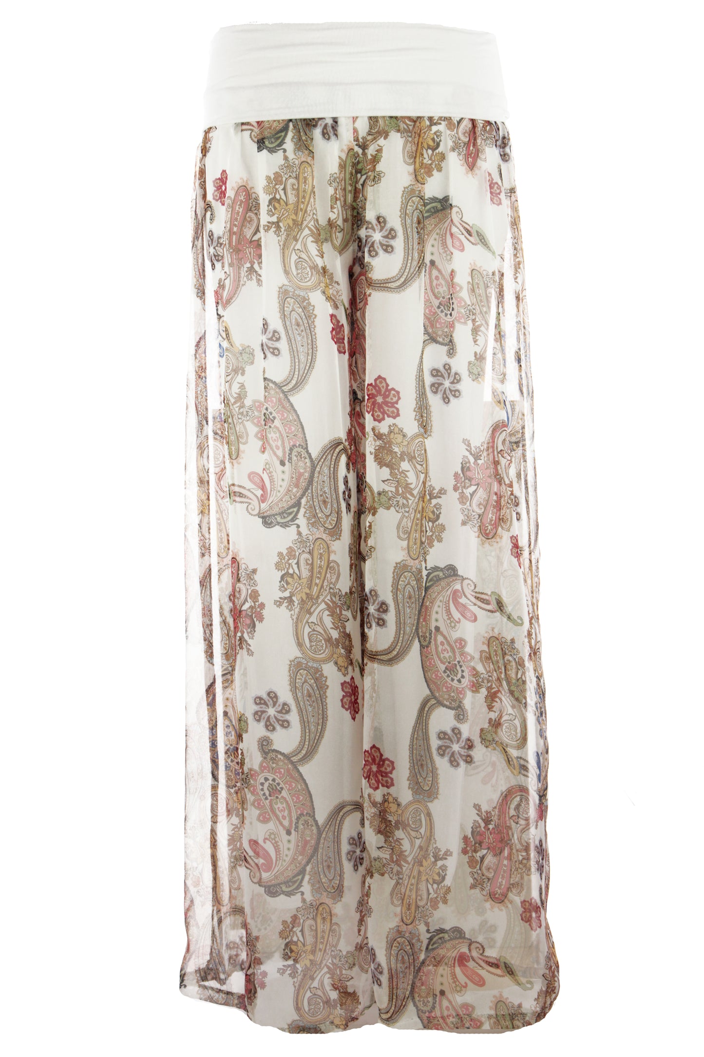 Paisley Print Chiffon Trouser