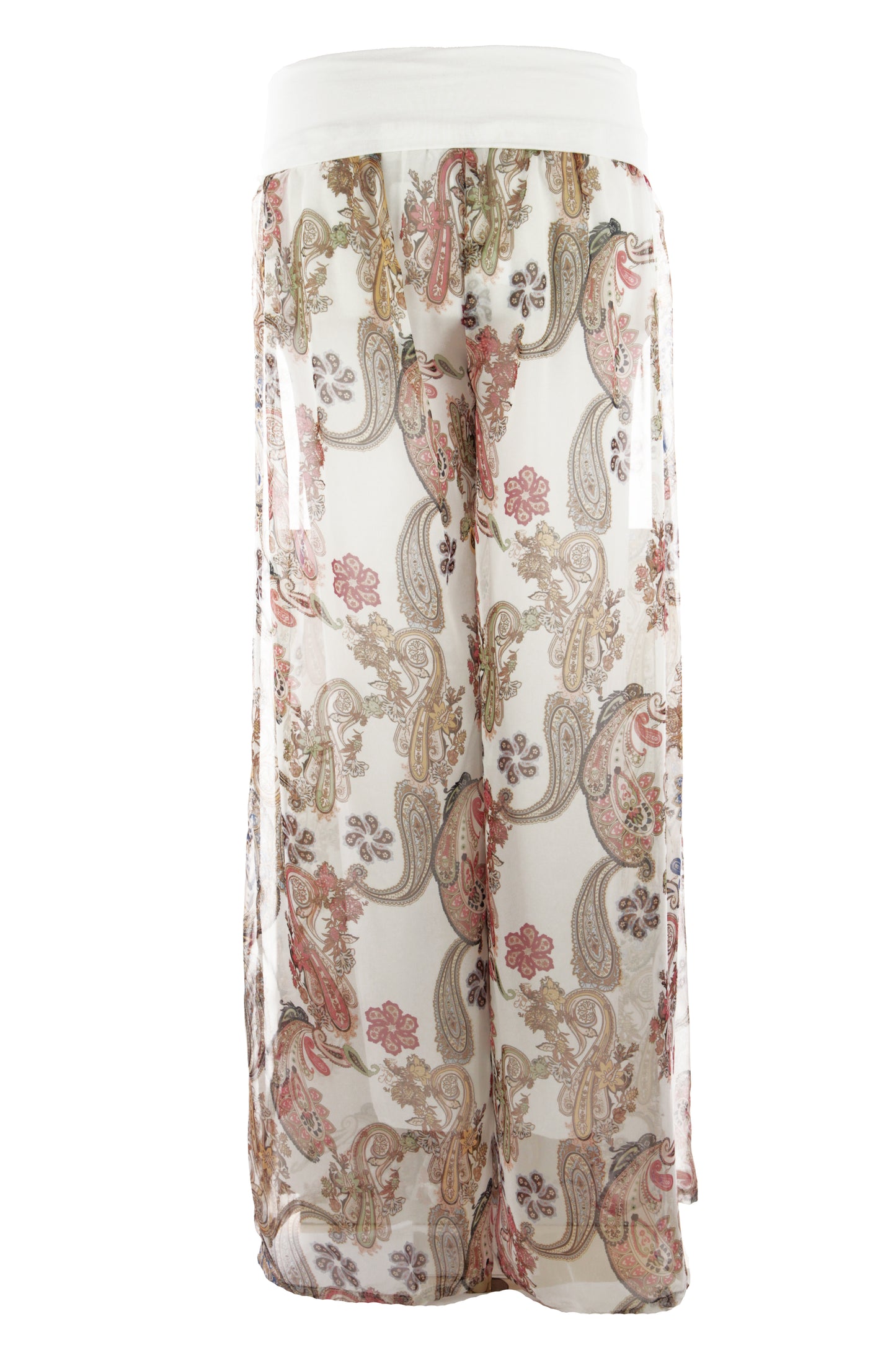Paisley Print Chiffon Trouser