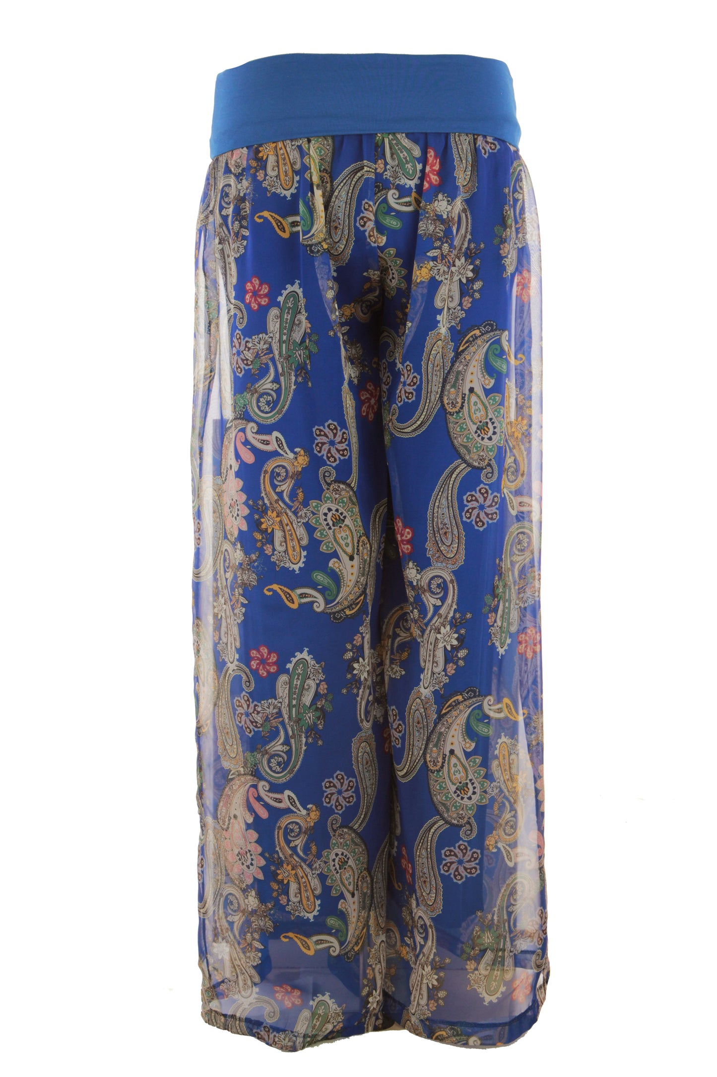 Paisley Print Chiffon Trouser