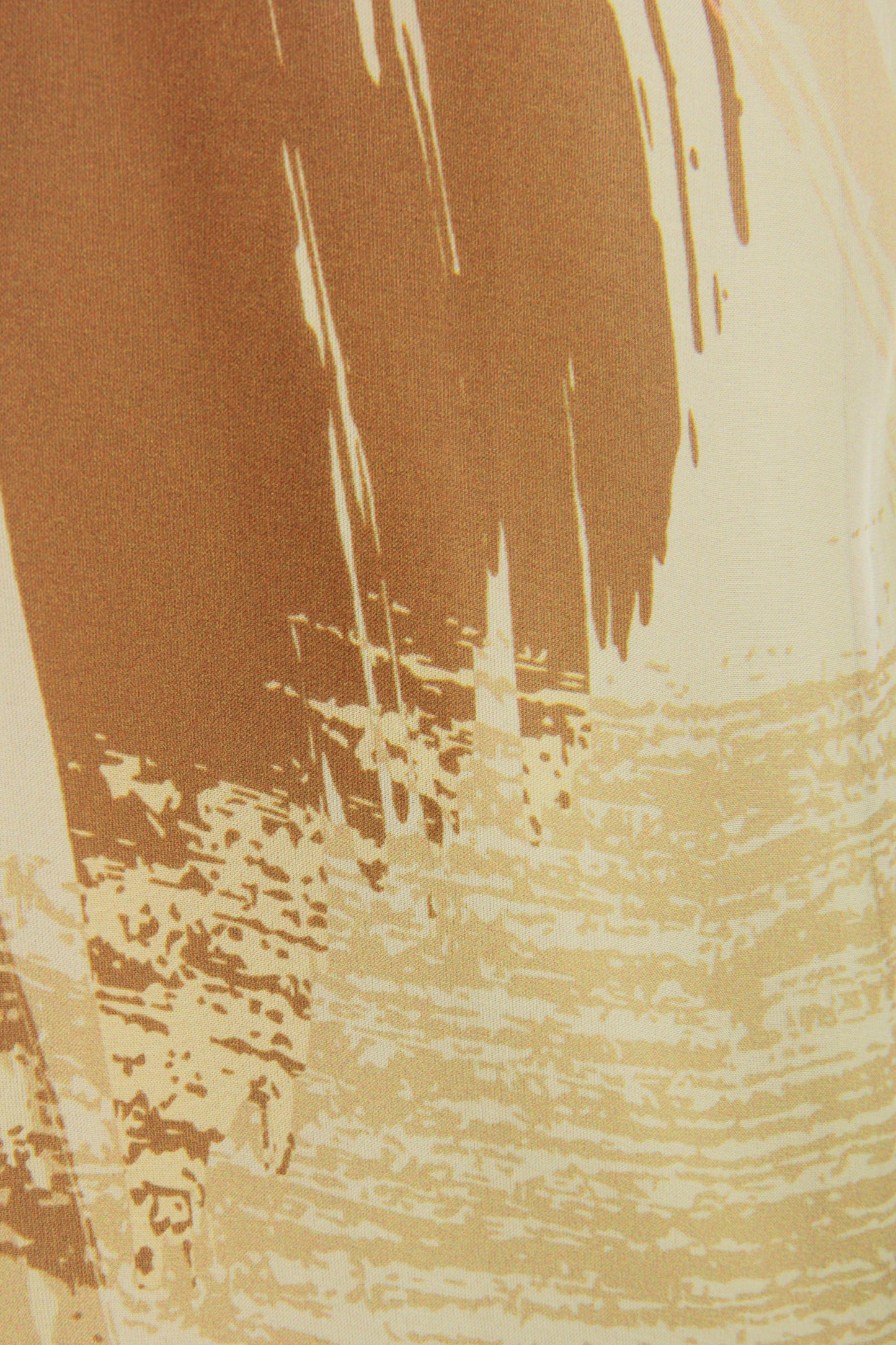 Printed Puffball Silk Vest