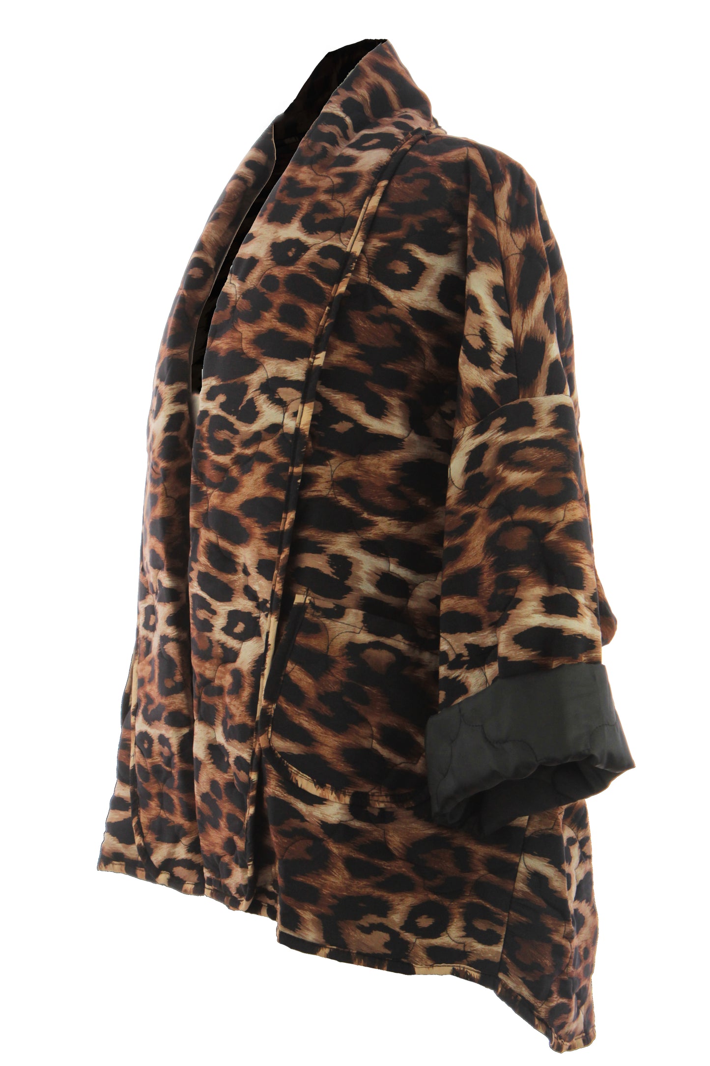 Leopard Print Padded Jacket