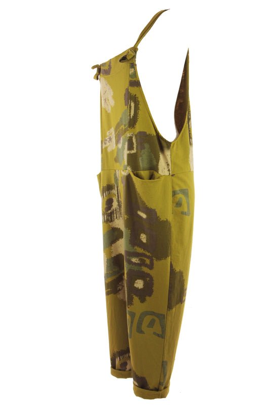 Abstract Print Dungaree