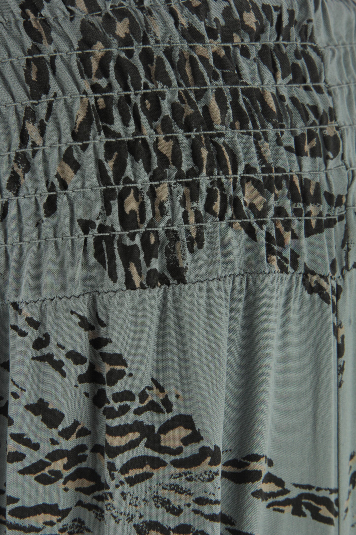 Leaf Leopard Print Palazzo Trouser