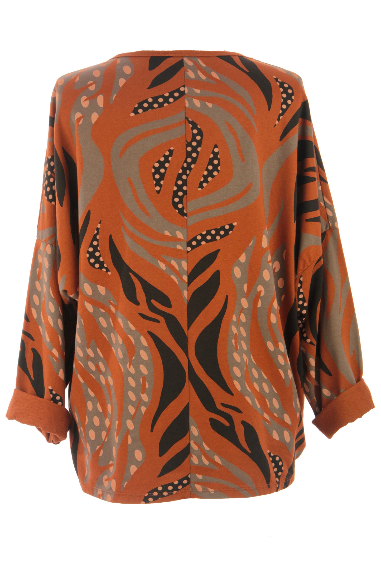 3 Button Printed Top