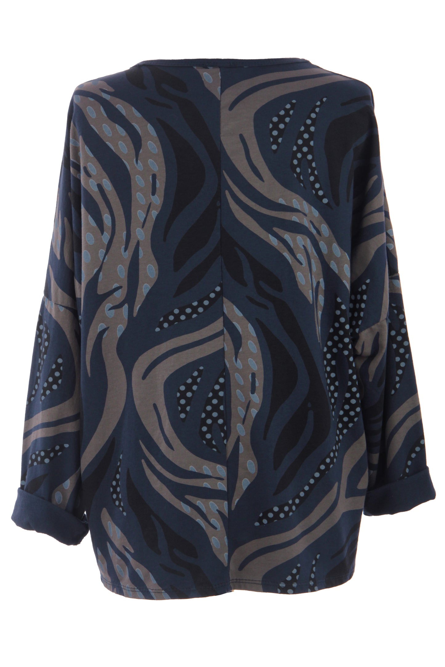 3 Button Printed Top