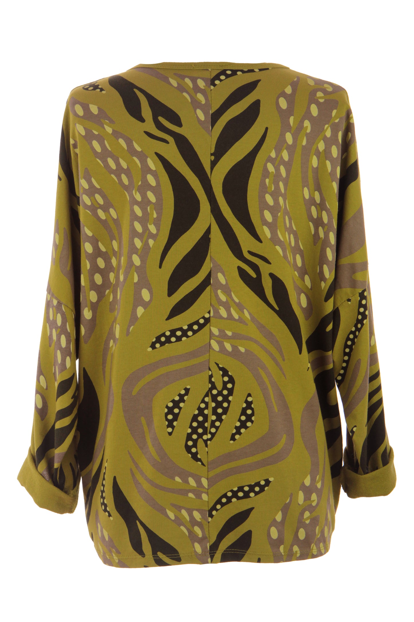 3 Button Printed Top