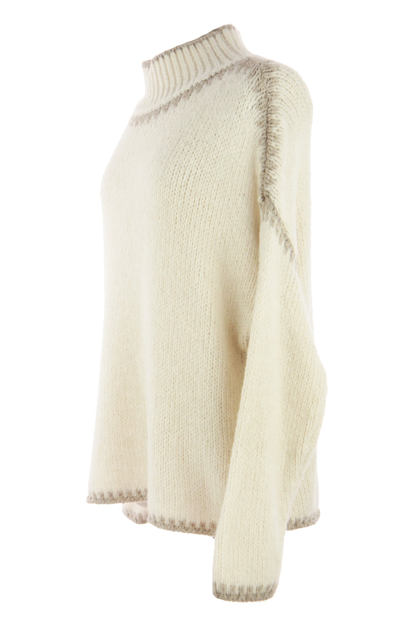 Stitch Detail Wool Jumper
