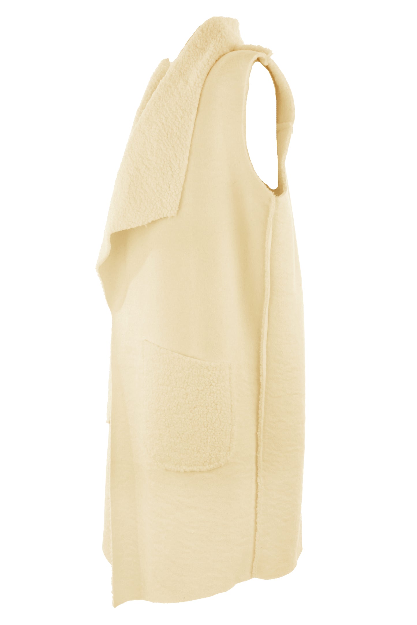 Waterfall Faux Suede Gilet