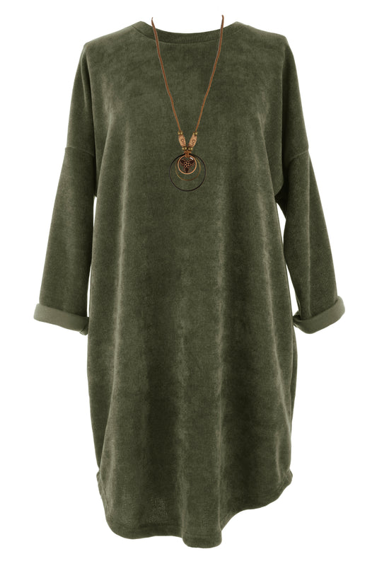 Chenille Necklace Dress