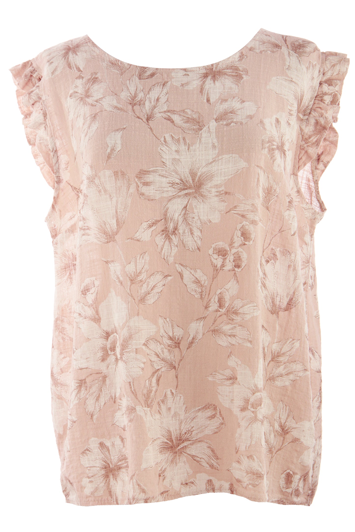 Floral Sleeveless Cotton Top