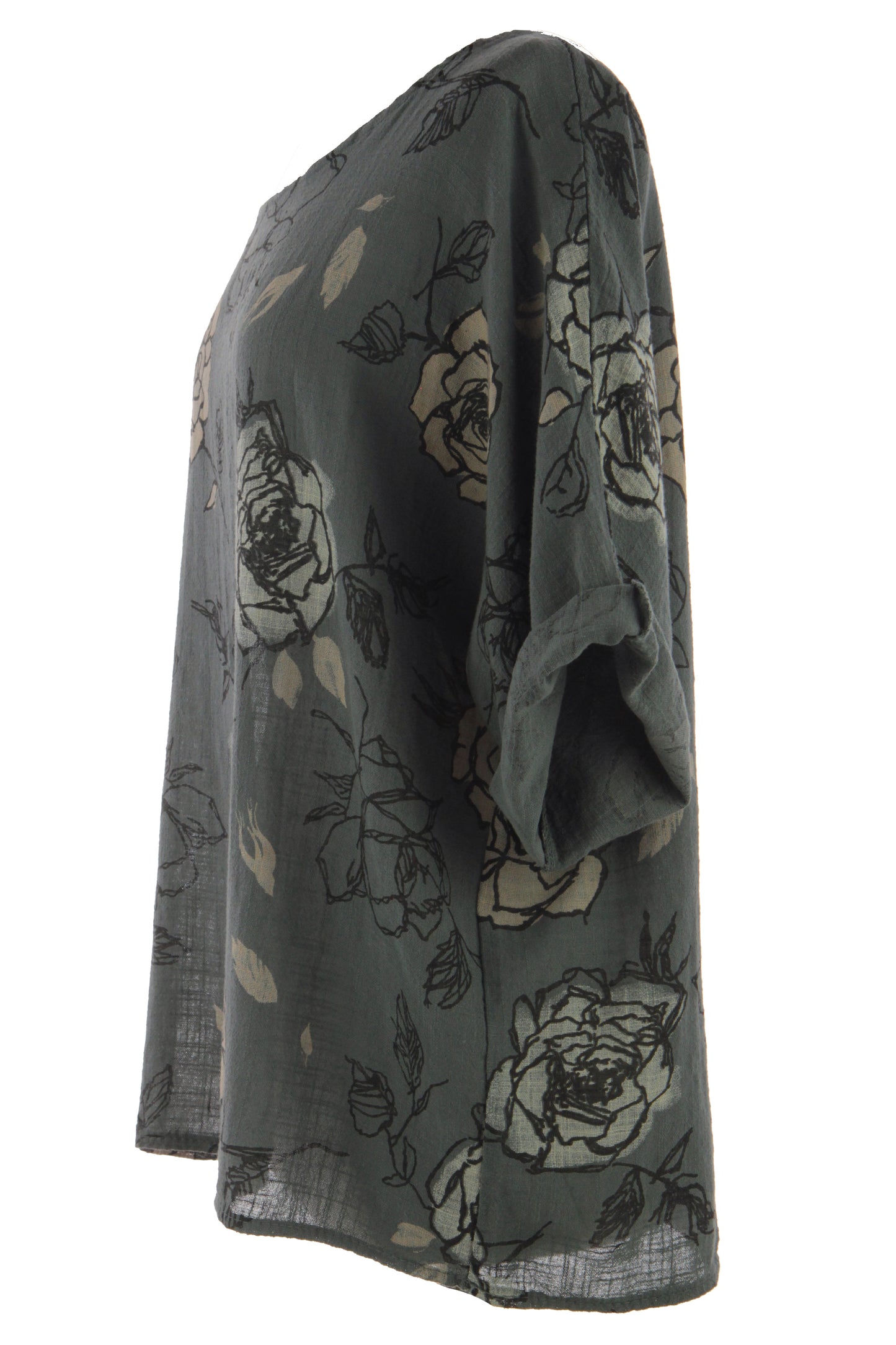 Rose Print Cotton Top