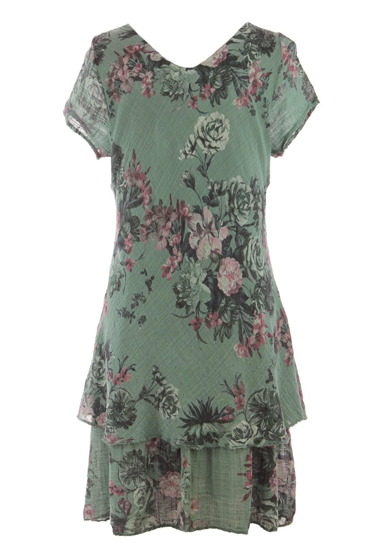Floral Print Bias Cut Dress