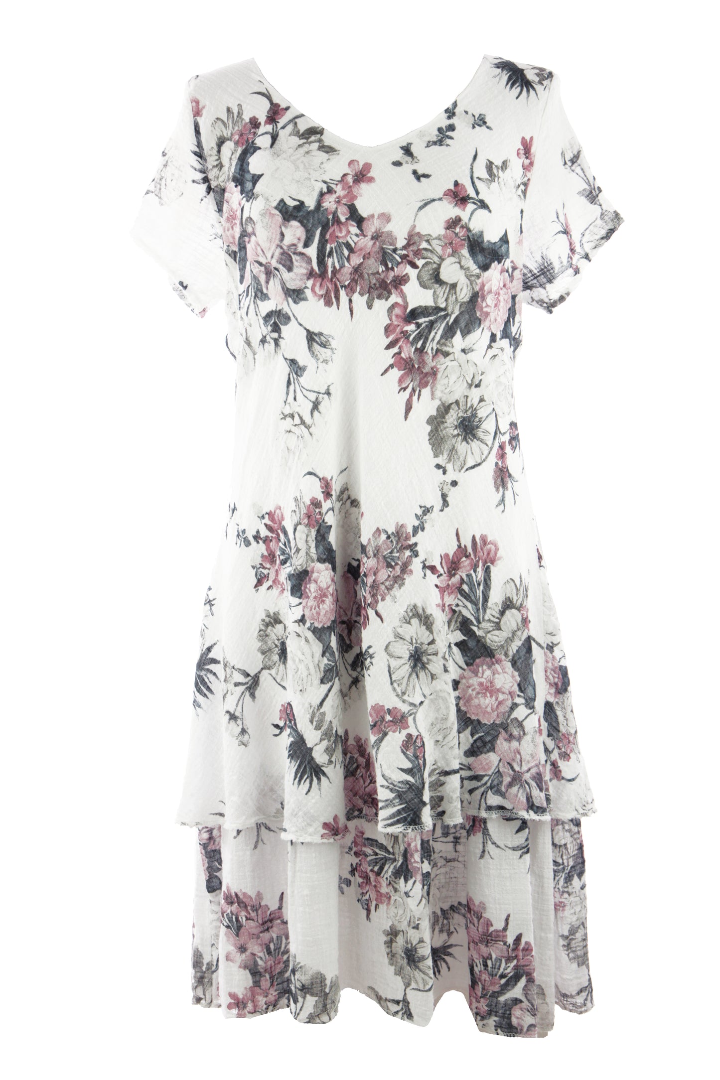Floral Print Bias Cut Dress