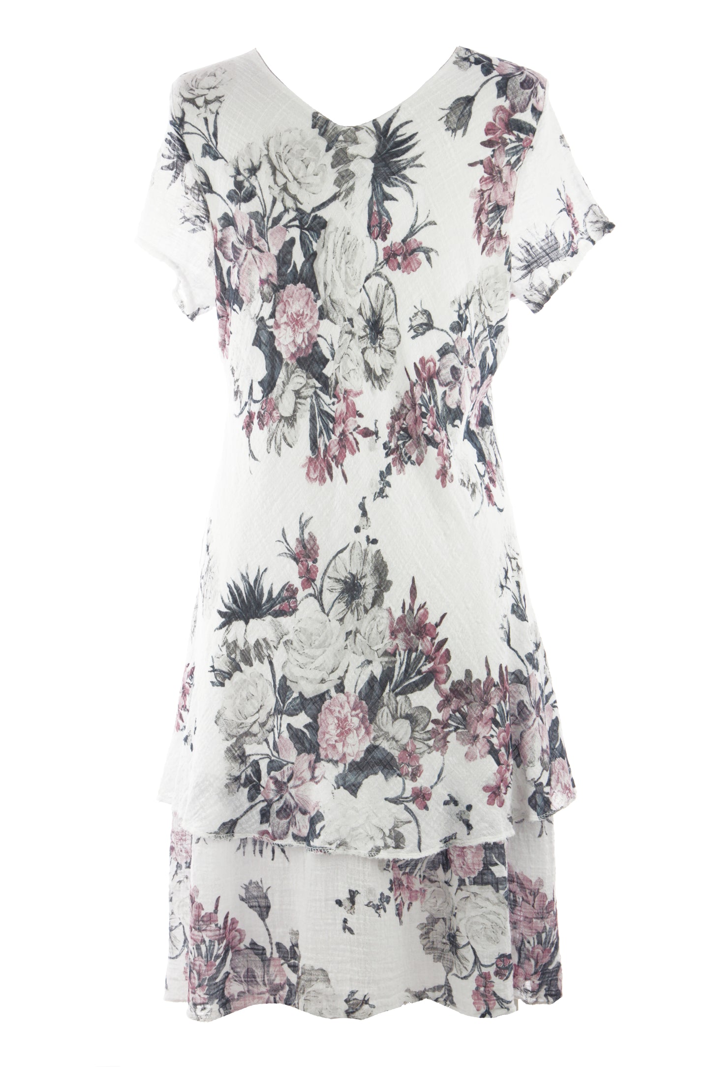 Floral Print Bias Cut Dress