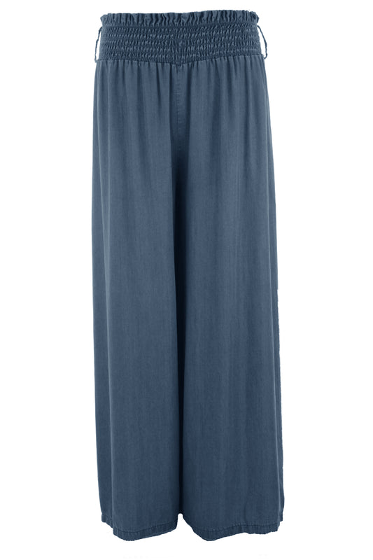 Elasticated Waist Denim Trouser