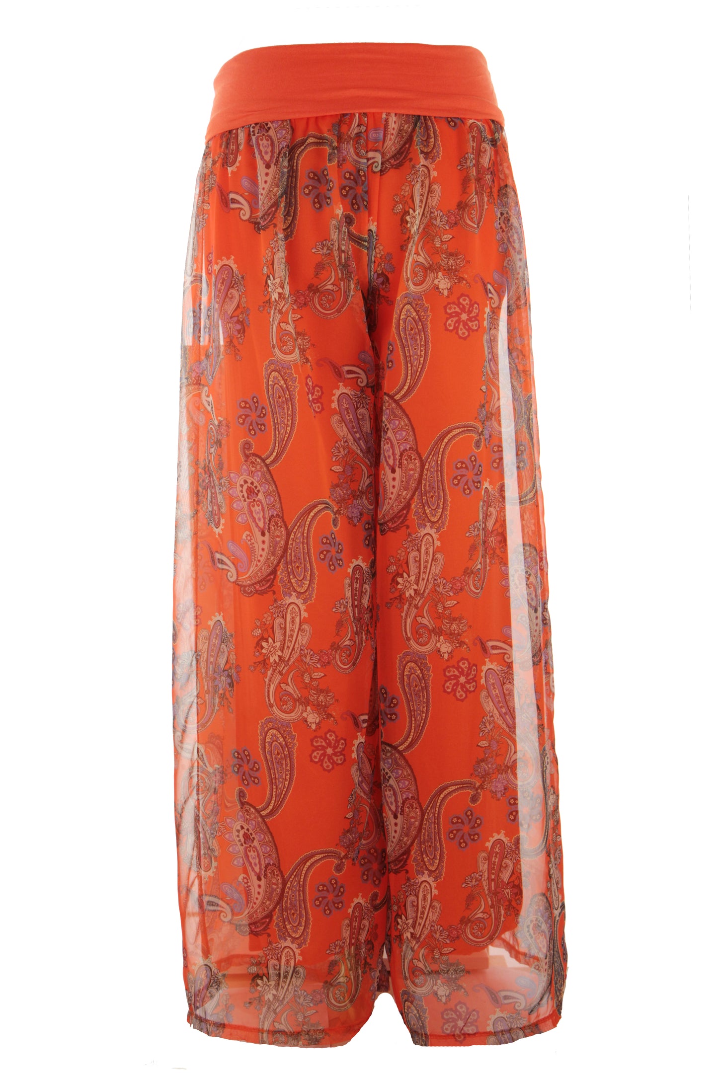 Paisley Print Chiffon Trouser