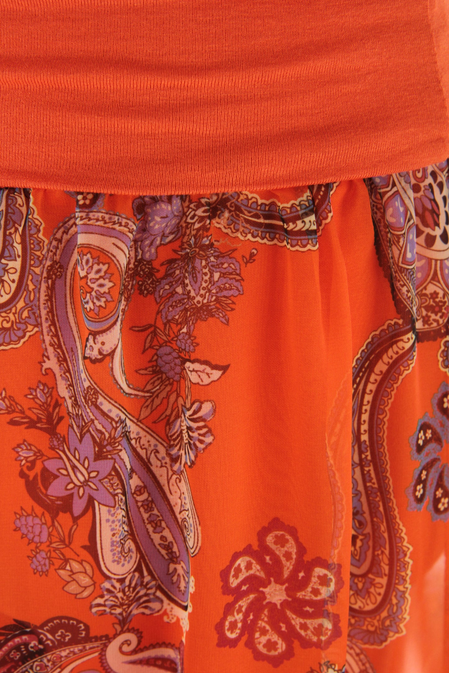 Paisley Print Chiffon Trouser